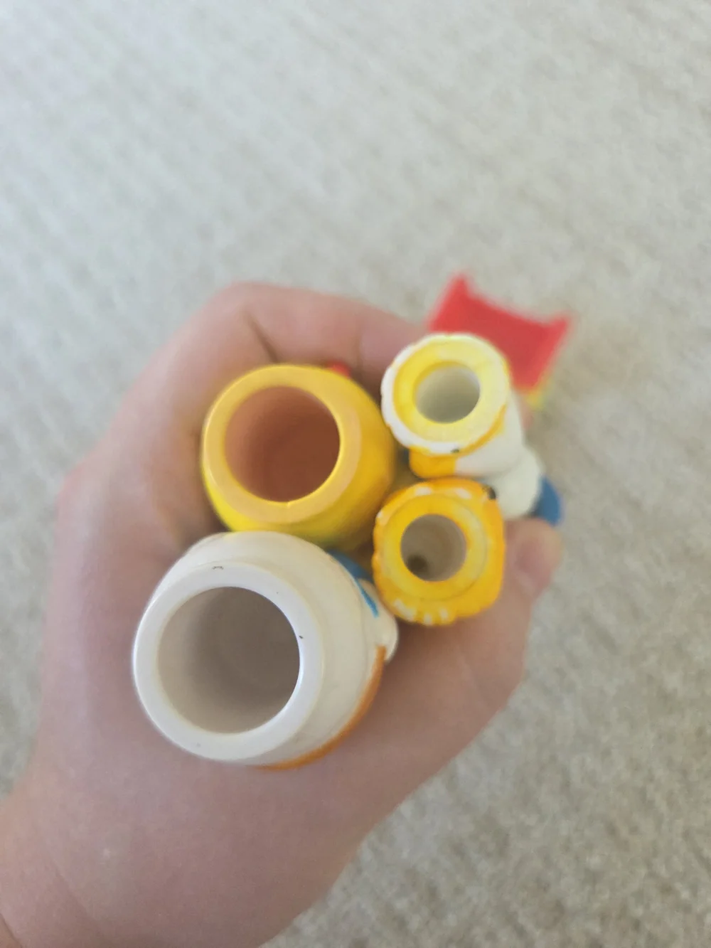 Vintage Disney Arco Mickey Mouse, Donald Duck, and Pluto Toy Set